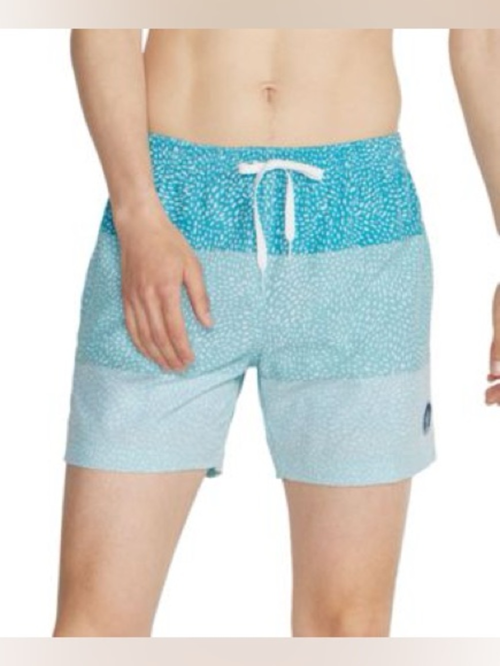 Chubbies The Whale Sharks 7" Stretch Swim Trunks Coastal Blue Quick-Dry Men’s L